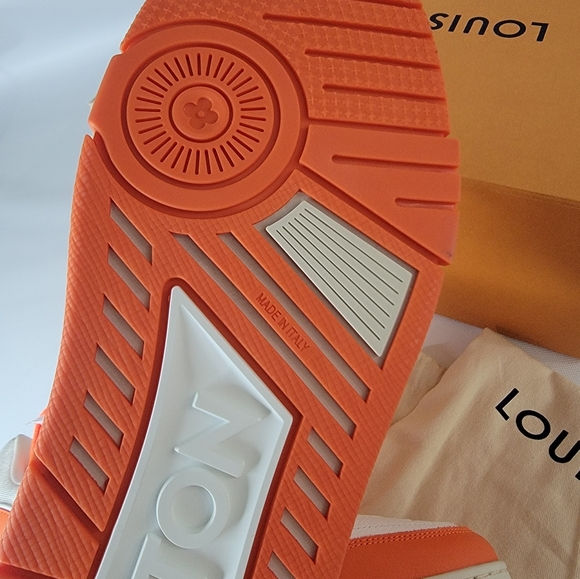 LOUIS VUITTON TRAINER SNEAKER  ORANGE Sty 1A9VN5 BY VIRGIL ABLOH - Picture 14 of 16
